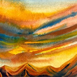 Hand Painted Watercolor